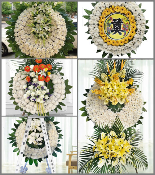 山东聊城茌平县博平镇花圈速递